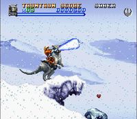 une photo d'Ã©cran de Super Star Wars - The Empire Strikes Back sur Nintendo Super Nes